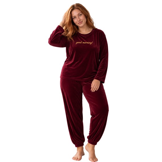 „Burgundy Morning“ дамска макси пижам
