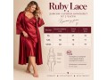 „Ruby Lace“ дамски сатенен комплект от 2 части