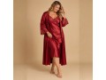 „Ruby Lace“ дамски сатенен комплект от 2 части