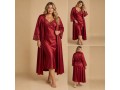 „Ruby Lace“ дамски сатенен комплект от 2 части