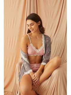 Дамска пижама от 3 части Pink dream